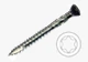 Black head stainless steel hardwood screws
